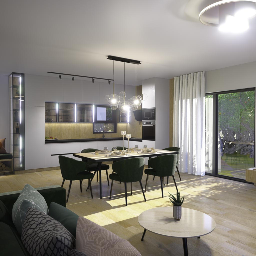 Dnevni boravak i kuhinja adaptacija