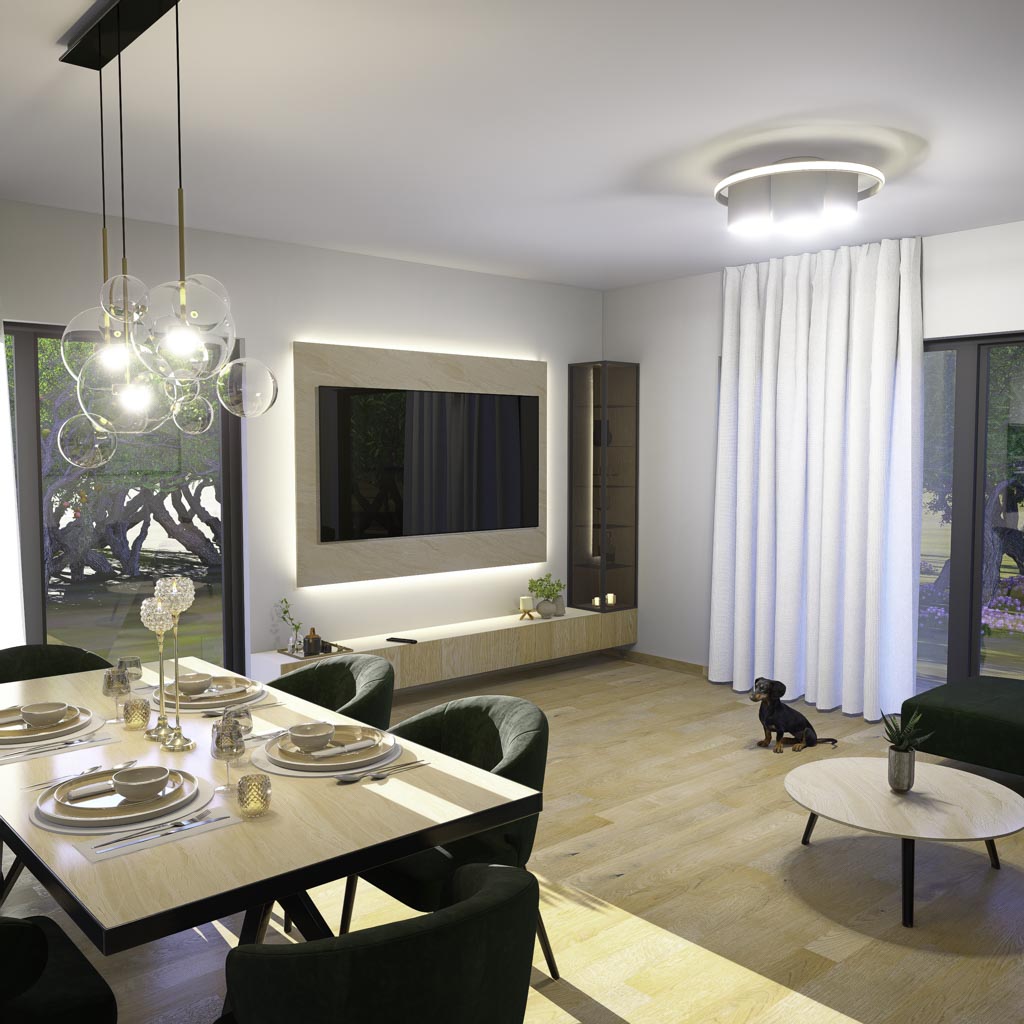 Dnevni boravak i kuhinja adaptacija